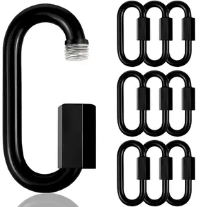 10 Pack 1.65" Heavy Duty Chain Quick Links, Anti-Rust Connector for Dog Leash, Keychain, Camping Gear, DIY Projects