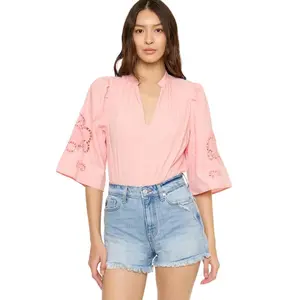 Kancan - Betsy High Rise Mom Shorts (3" Inseam) - KC2526M, Cotton Blend Shorts