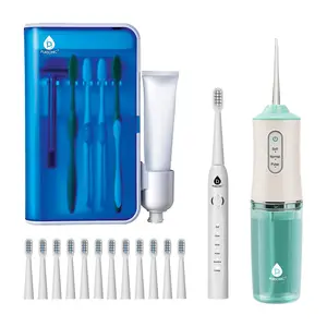 Pursonic Complete Oral Care Bundle – USB Rechargeable Sonic Toothbrush, Water Flosser & UV Toothbrush Sanitizer