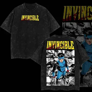 Emperor Mark Grayson Invincible War Wash Tee, TV Series Graphic Tee, Gift For Fan, Full size, Full Color