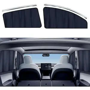 Tesla Model Y/3 Sunshade, Magnetic Side Window Sun Shade, Car Privacy Window Shade for Baby, Removable Curtains, Tesla Model y/3 Accessories 2025 (Model Y)