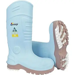 PU Rubber Boots For Women - ASTM Steel Toe & Puncture Resistant Safety Boots, Waterproof Insulated Mud Rain Boots, Anti-slip Garden Farm Work Boots With 2 Insoles