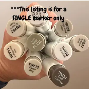 Warm & Yellow Greys Ohuhu Honolulu B Brush/Fine Tip Marker – Single Color | Sold by The Marker Monster (Authorized Reseller) Fun Replacement