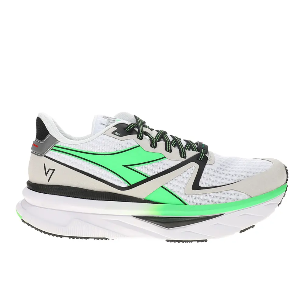 diadora Mens Atomo V7000 Running Sneakers Shoes - Green, White
