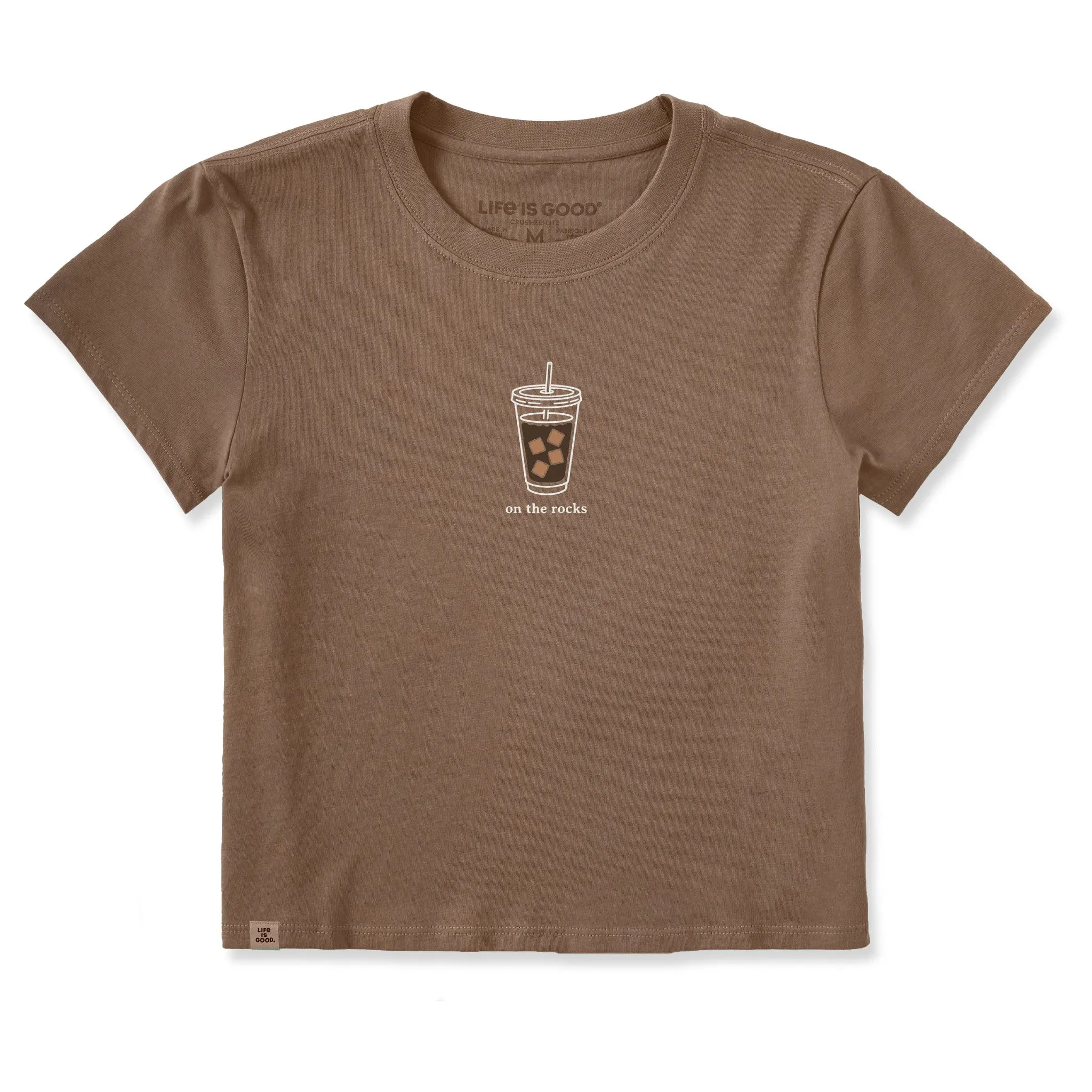 Women's On the Rocks Iced Coffee Crusher-LITE Shrunken Tee
