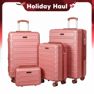 AAIVV 4pcs Luggage Sets with TSA Locks  Suitcases Sets-Travel ancMoving Set(Family Set)