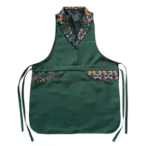 Unisex Printed Apron, Two-Piece Design with Pockets, Versatile Kitchen Aprons & Crafting Apron, Durable Fabric Material, Ideal Gift Option