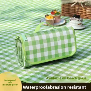 Thickened Picnic Mat, Moisture-proof Outdoor Camping Mat, Waterproof Foldable Floor Mat for Tent Spring Outing Lawn Seat Cushion