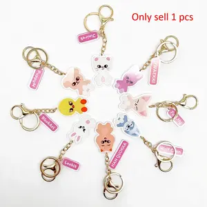 1 Piece,Skz Kpop Keychain, Trendy Cute Keychain, Cute Cartoon Anime Key Chain,Bag Charm, Car Home Decor, Fashion Accessory, Hwanghyun Felix Bangchan Changbin Han Seungmin in Leehnow, Birthday Gift,Celebrity Merchandise