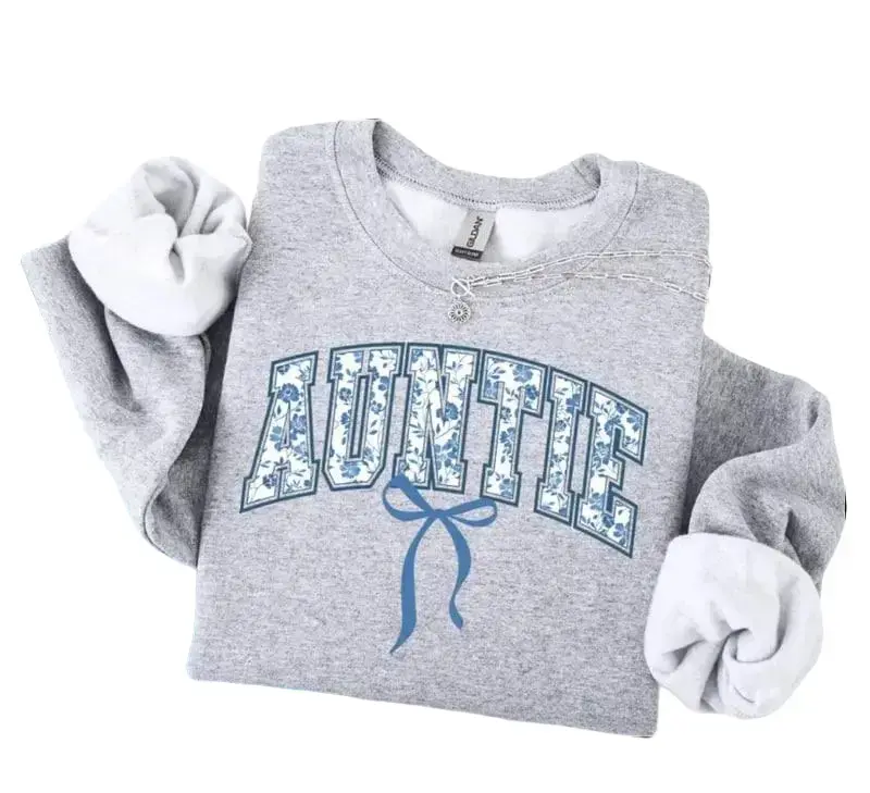 Auntie Sweatshirt or Tshirt, Floral Aunt Sweatshirt, Auntie Gifts, Auntie Sweater, Sister In Law Gift, Pregnancy Reveal, Aunt Gift from Niece