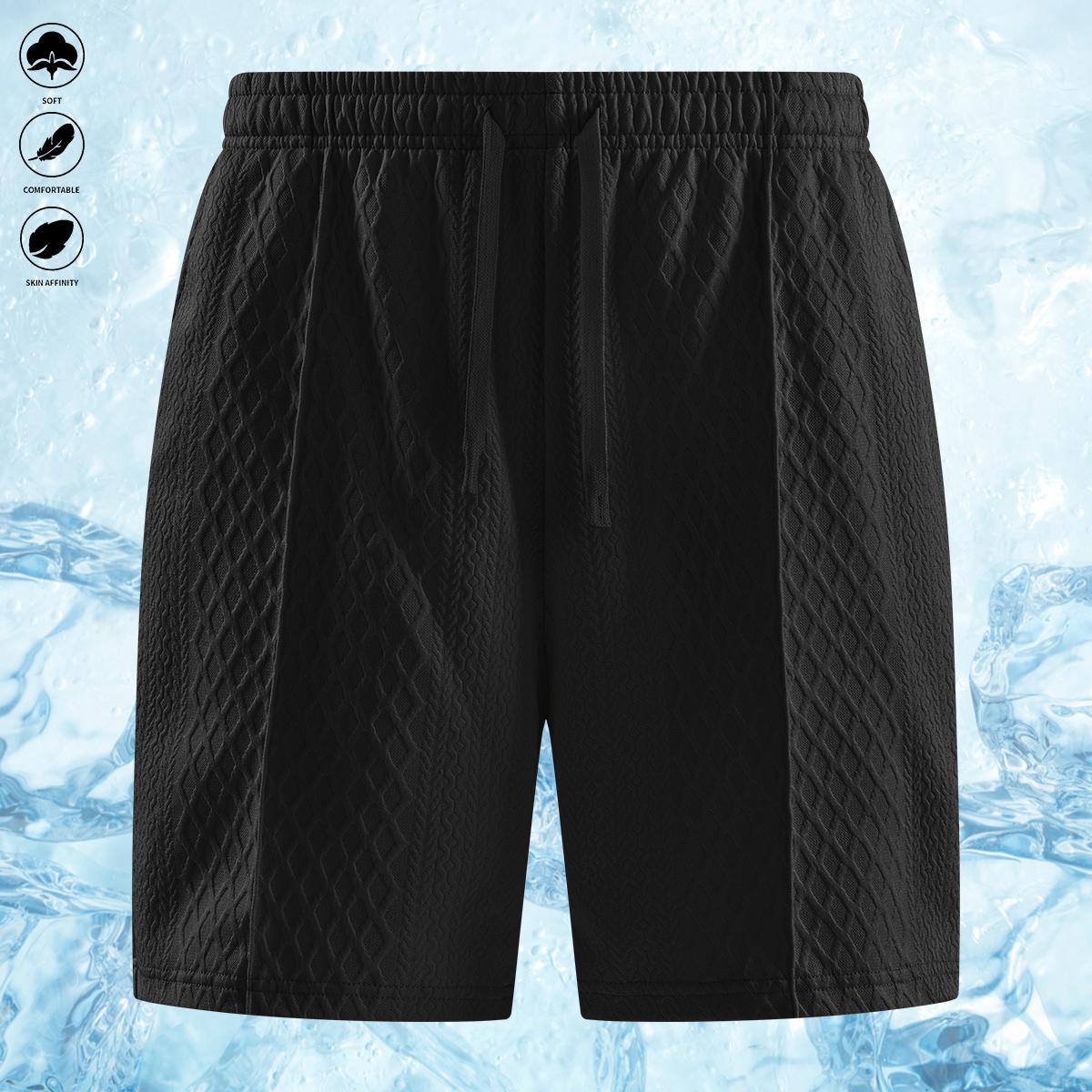 Men's Summer Casual Sports Suit Polo Shirt Short Sleeve and Drawstring Pocket Shorts