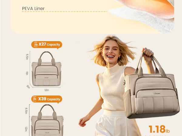 LOVEVOOK Lunch Box for Women, Large for Work & Picnic,Wide Opening Soft Cooler Bag with Large Cup Holder, 13L&18L. TikTokShopBackToSchool