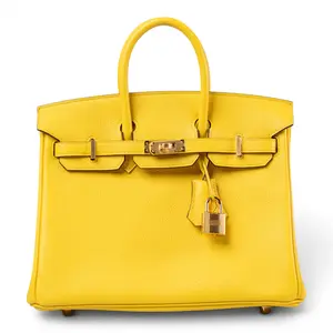 Pre-owned HERMÈS Taurillon Leather Shoulder Bags Hermes Birkin 25 Juane Naples Taurillon Novillo H26050559