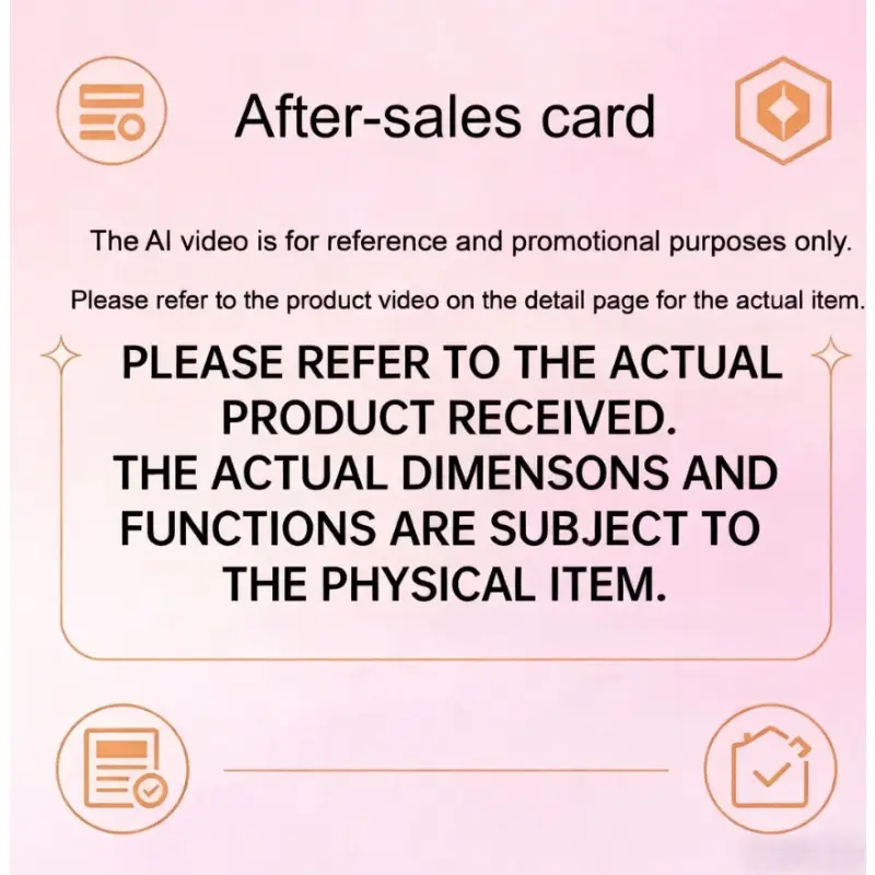 Customer Care & After-Sales Support Message Card for Home Supplies, Festive & Party Supplies