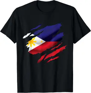 100%cotton Philippines Map Flag Love Pinoy Filipino Pride Kids & Adults T-Shirt