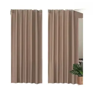Solid Color High Precision Blackout Curtains Thickened Sun Protection Heat Insulation Bay Window