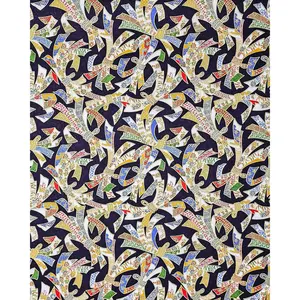 0701 Ribbons on Dark Blue