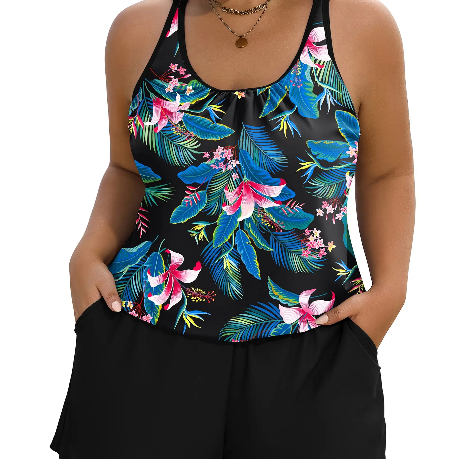 Pink Blue Floral