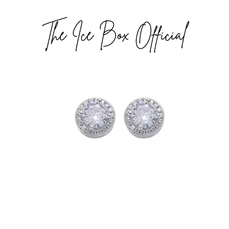 The Ice Box Official Icy Studs Earrings Stainless - Elegant Design Jewelry Piece