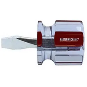 212 MAIN Stubby Square Slotted Keystone Screwdriver, 0.25 x 1.5 in. Size, Stubby Type, with Keystone Slots