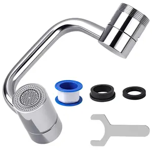 U-Shaped Mechanical Arm Faucet for Home Bathroom Kitchen Sink Faucet Universal Rotating Faucet Extender