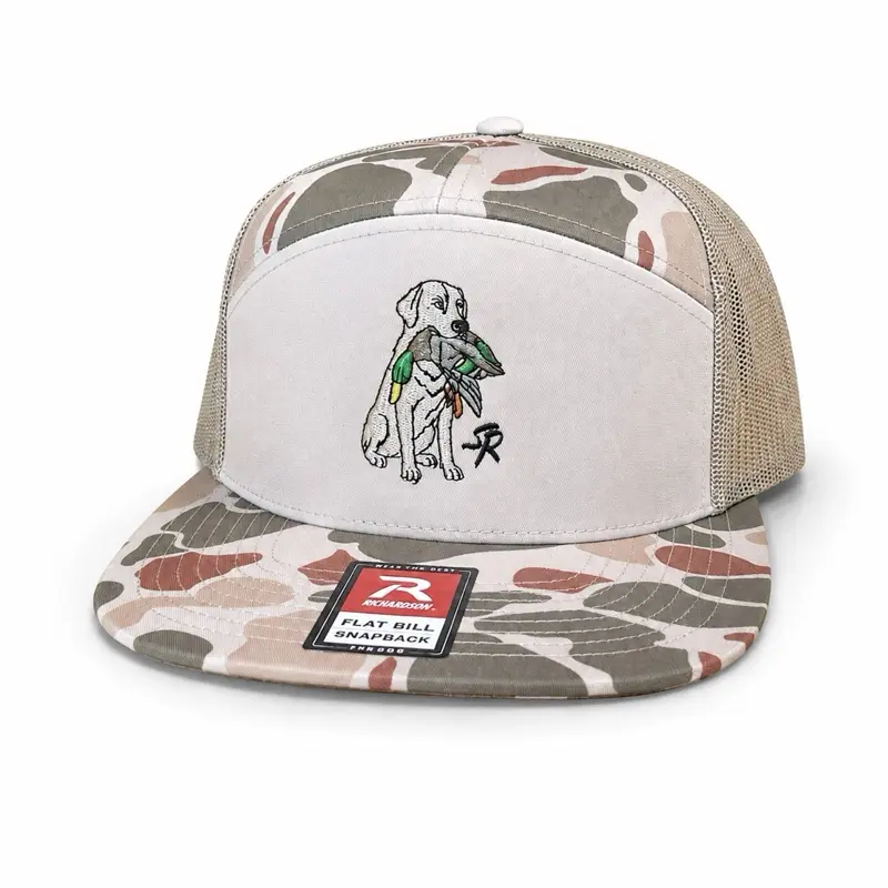 Lab With Mallard - 7 Panel Hat