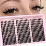 Natural Fluffy Eyelash Clusters 300 Pcs, False Eyelash Extensions, Voluminous False Eyelashes, Volume Lashes, Fairy Style Lashes 10-16mm, Anime Cosplay Extension, No Plastic Feel, Single Curl Design, Eyelashes Extensions