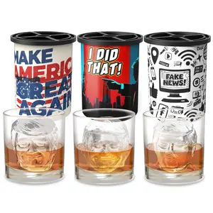 WIBIMEN 3D Face Ice Mold – Clear Ice Cube Maker for Whiskey, Cocktails & Drinks | Realistic Face-Shaped Silicone Mold for Fun & Party Beverages