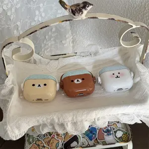 Suitable for earphone case series | Headphone checkered bear | Full-cover earphone cover | Best friend gift style | AirPods 1 2 3 4 Pro Prg2 Pro3 | Earphone Protective Cover