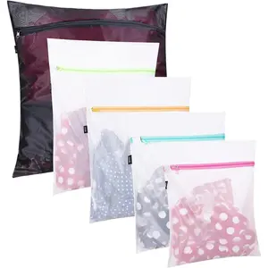 Underwear and Exquisite Underwear Mesh Laundry Bag, 5 pieces (1XL, 2L, 2M)