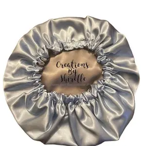 Solid Reversible Satin Bonnet in [Brand Name]