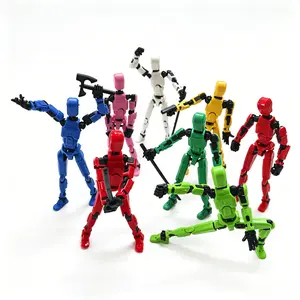 6PCS Multi-Jointed Titan T13 Articulated Figures Cool Collector Toy  3D Printed Blank Anime Dolls 12+ Teen Boys Hobby Craft Model