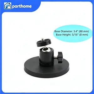 Parthome Strong 110LBS Rubber Magnetic Car Mount Holder for GoPro DJI Osmo Action Camera Base Diameter 3.4" 88mm Height 5/16" 8mm