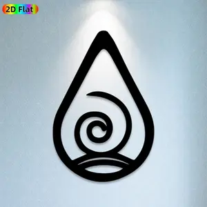 1pc Teardrop & Spiral Metal Wall Art, Minimalist Teardrop Spiral Statue Mural, Ideal Gift for New Year, Easter, Abstract Art Enthusiasts,  Perfect for Living Room Wall & Garden Fence, Unique Home Decor Accent