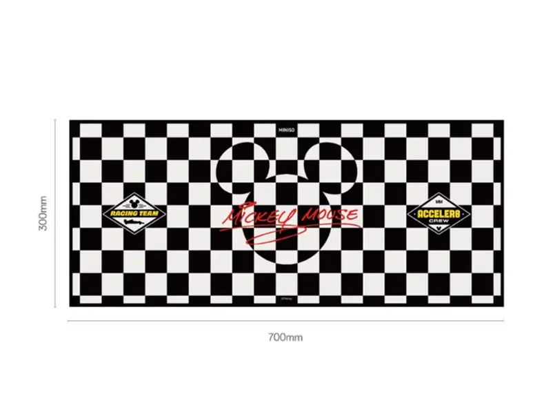 Disney Mickey F1 Series XXL Extended Racing-Themed Glide Mouse Pad (700x300mm), Large High-Performance Smooth Surface for Gaming & Office, Ideal Birthday Gift for Disney Fans, Glide Mouse Pads, High Contrast, Motorsport，Back To School, Licensed Logo, Exte