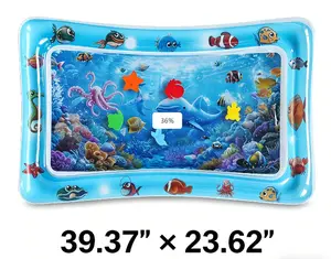 Baby Water Play Mat - Inflatable Sensory Tummy Time Mat for Summer & Indoor Outdoor Play