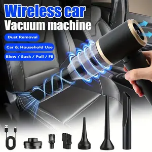 High-power cordless handheld car vacuum cleaner, Car vacuum kit, portable rechargeable, two-in-one mini blowing and suction, suitable for car and home, super strong suction