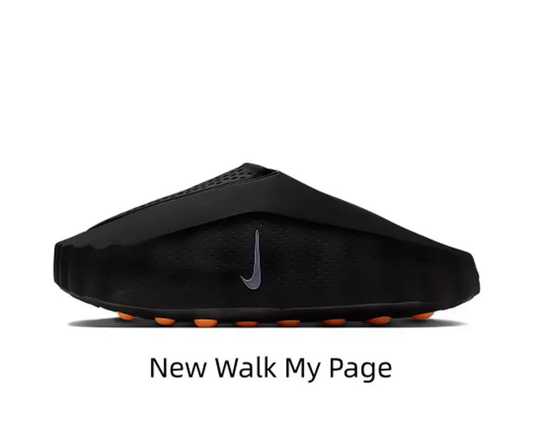 Breathable Mesh Slide Mules With Non-Slip Orange Sole For Outdoor Daily