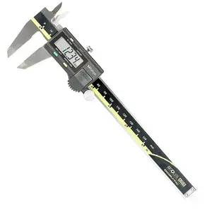 Mitutoyo Digimatic Digital Caliper 0-8" Stainless Steel IP67 with Easy-Read LCD for Metalworking & Machining
