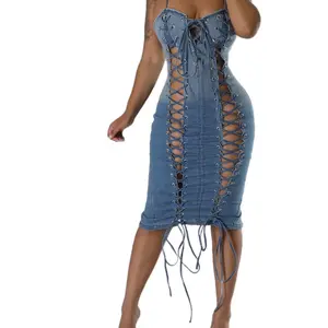 Denim Thread Dress
