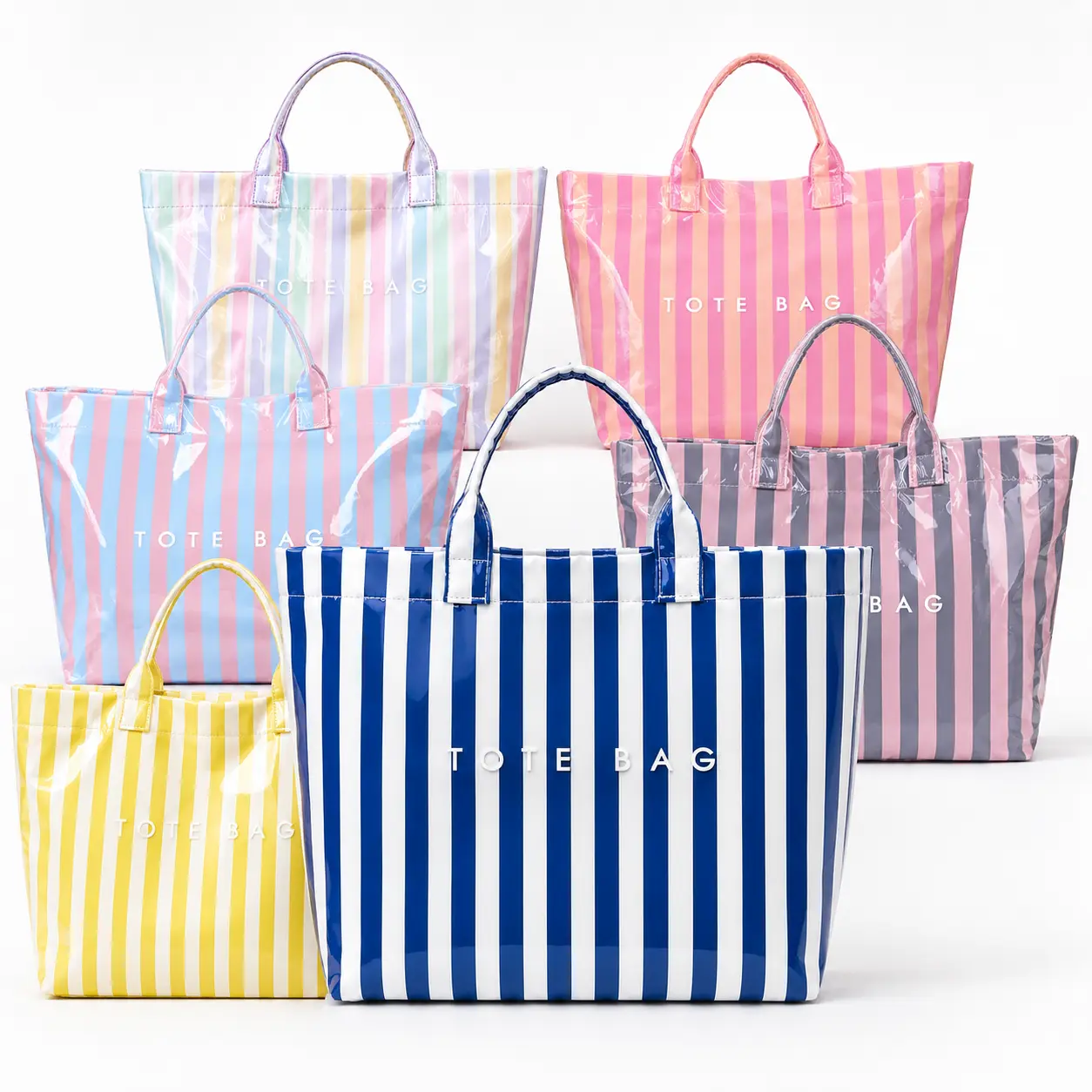 New large capacity striped handbag, simple and fashionable color block handbag, daily commuting shopping bag, retro and fashionable style women's tote bag, fashionable letter design large homeless bag