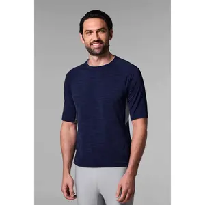 Men's Ultimate Short Sleeve Rash Guard | Navy Line