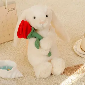 Cute Bunny Plush Toy, Birthday Gift for Friends, Soft Stuffed Animal Doll, Perfect Companion for Celebrations & Special Occasions