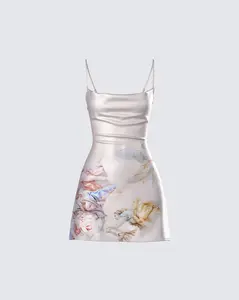 Melody Renaissance Print Mini Dress