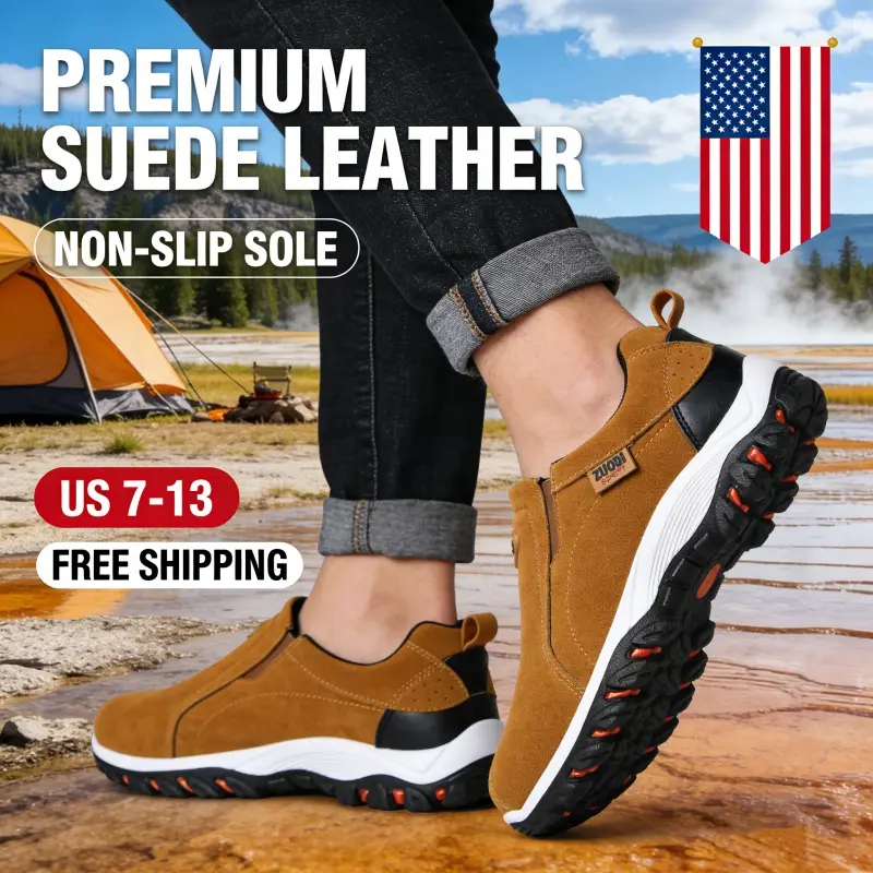 Outdoor Hiking Shoes Men's Camping Shoes Anti Slip Comfortable Hiking Shoes US