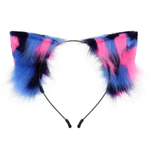 Anime Cosplay Costume Plush Cat Headband Tail Set with Beast Ears Accessories