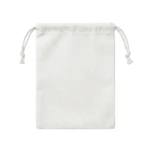 4Pcs Satin Wig Storage Bags with Drawstring Tassel, Silk Organiser Bags for Wigs and Hair Bundles (White)