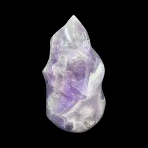 Chevron Amethyst Flamed Freeform Approximately 5 Inches and Almost 2 lbs Natural Healing Crystal Specimen