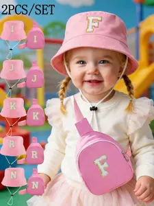 Adorable Kids Fisherman Hat Spring Summer Breathable Sun Protection Sunscreen Hat Sunhat Unisex Soft Top with Cute Bag Essential Accessory