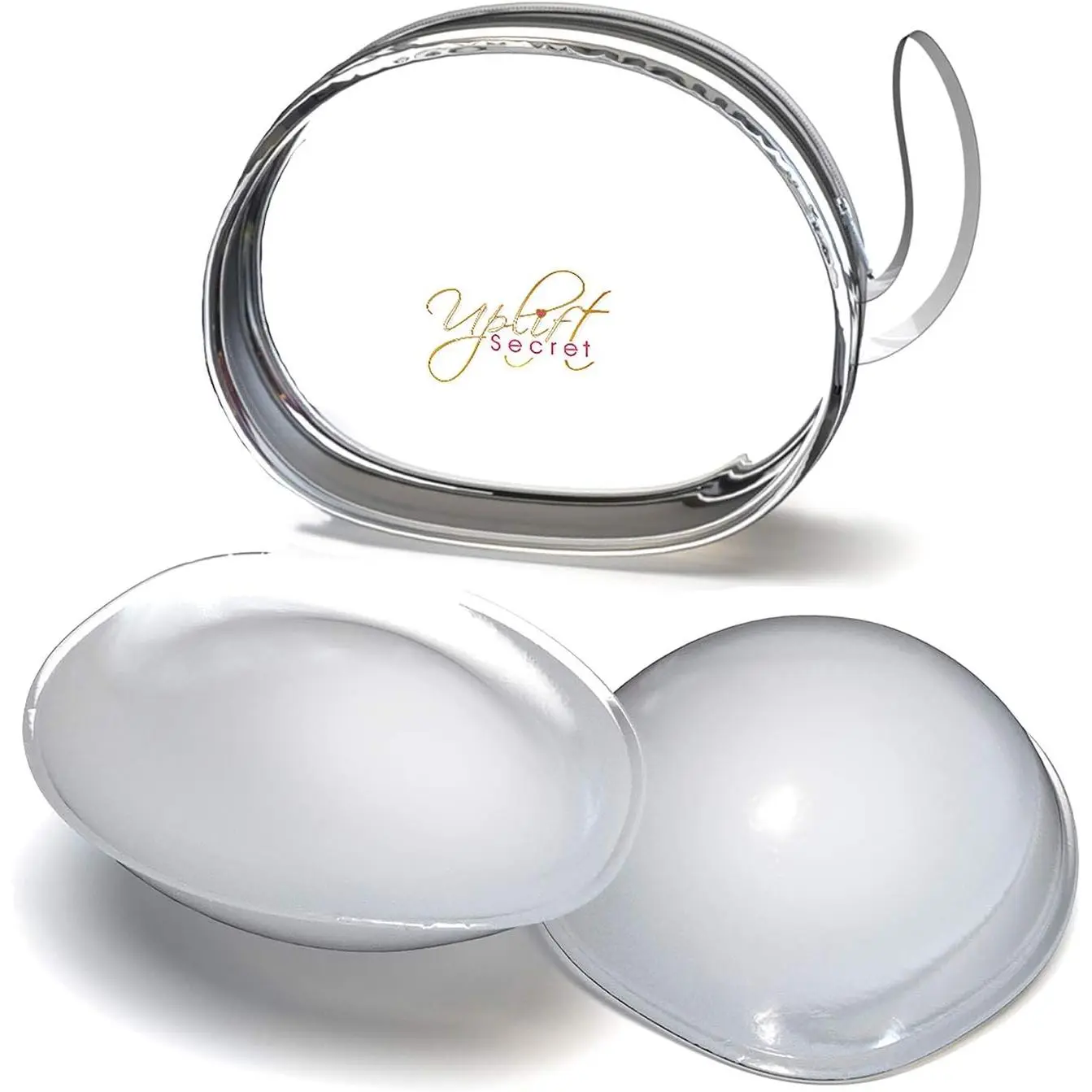 Silicone Bra Inserts - Clear Gel Push Up Breast Pads - Bra Padding Bust Enhancer